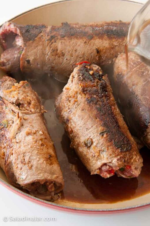 Elegant London Broil Stuffed with Sausage