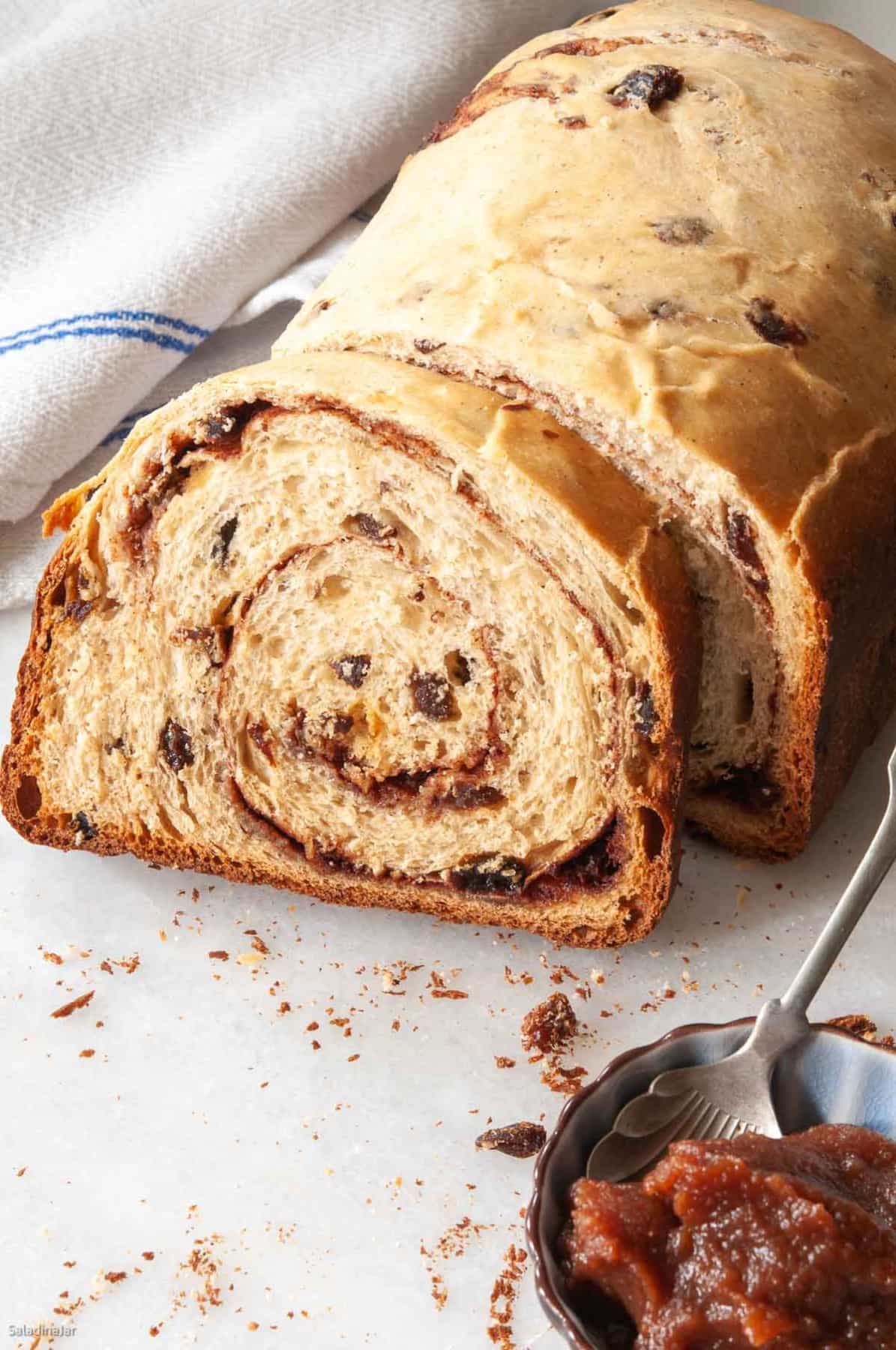 The BEST Bread Machine Cinnamon-Raisin Bread with a Secret Ingredient