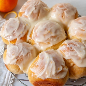 frosted orange rolls from a bread machine