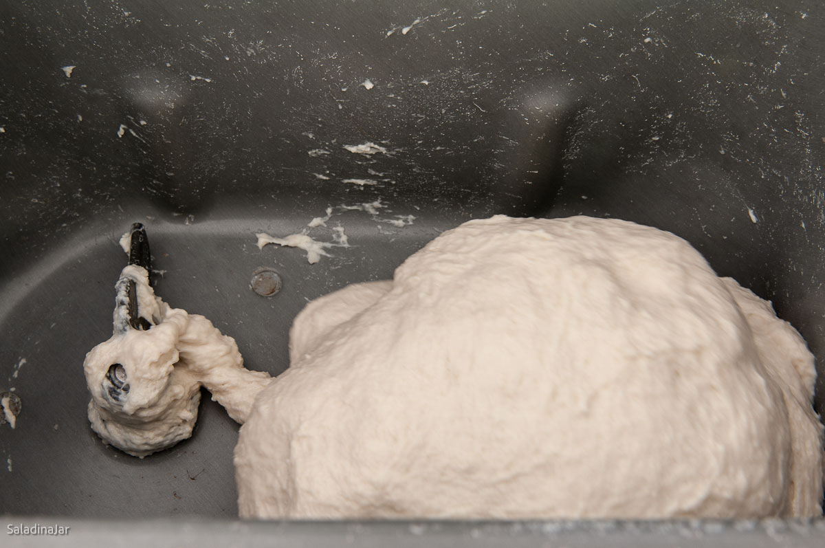 dough should look like this when kneading is almost done