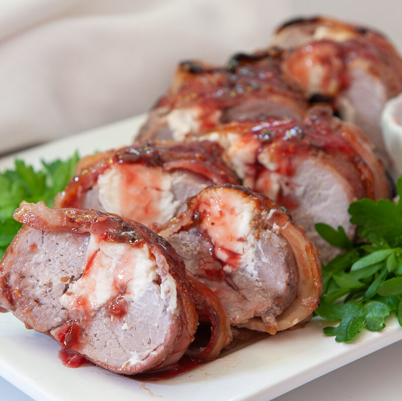 bacon-wrapped pork tenderloin