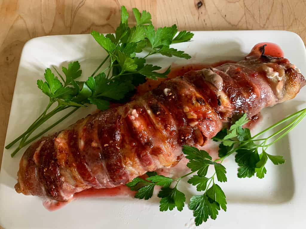 tenderloin garnished with parsley