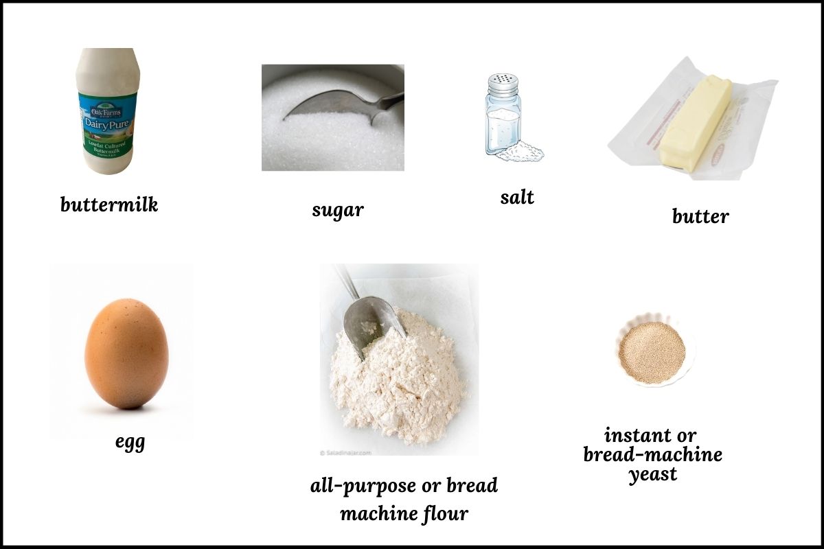 ingredients needed for this bread maker recipe