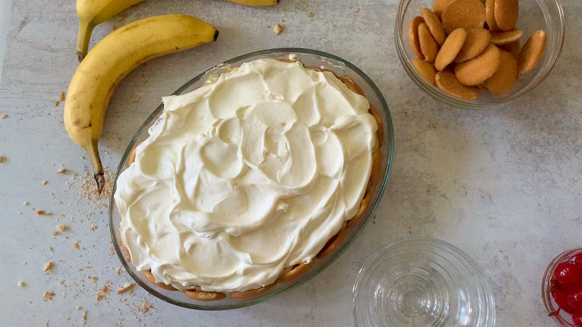 finished banana pudding