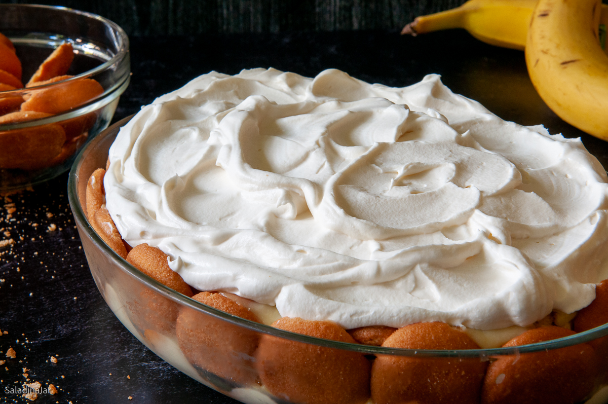 Finished Microwave Banana Pudding--ready to serve