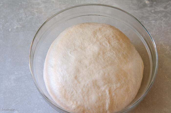 deflated dough that has risen again