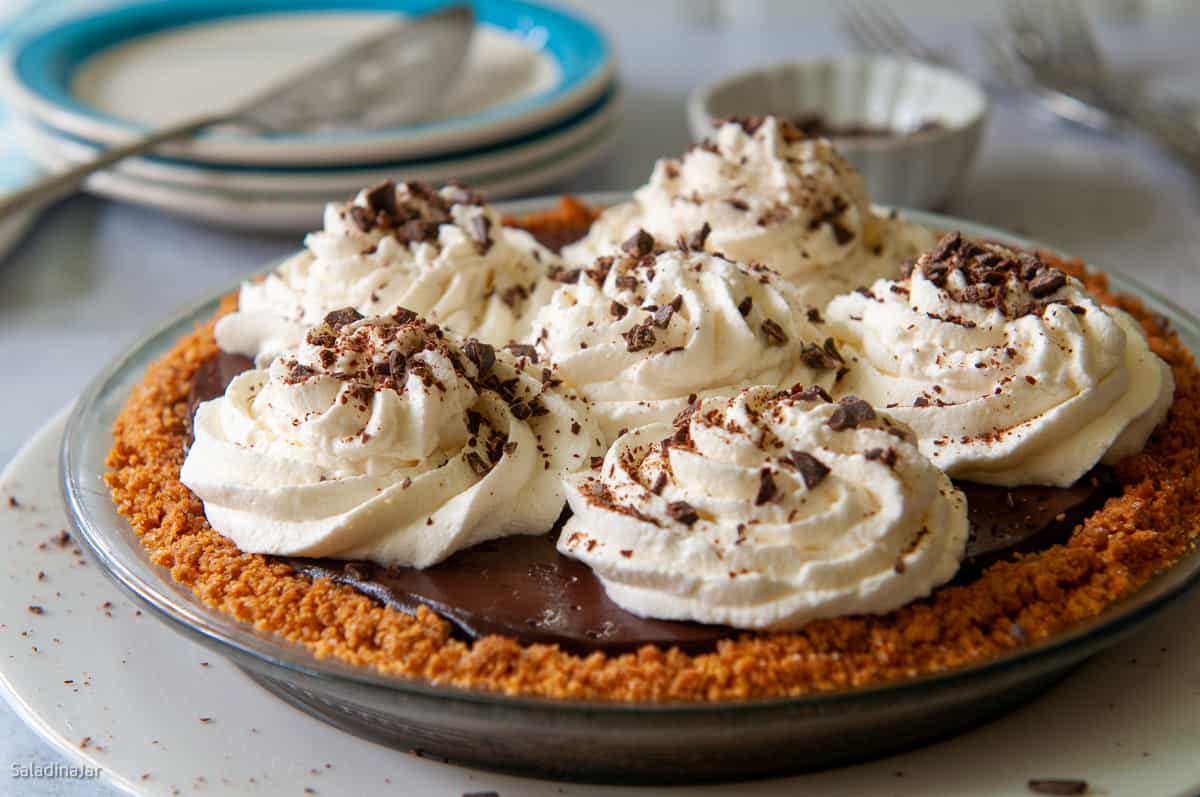 uncut chocolate microwave pie