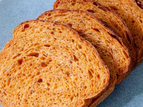 Tomato Basil Bread Recipe Mixed in a Bread Machine