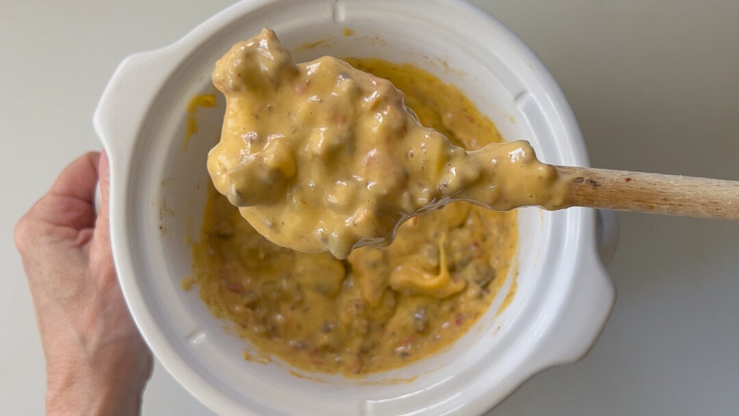Easy Velveeta Cheese Dip with Hamburger and Sausage