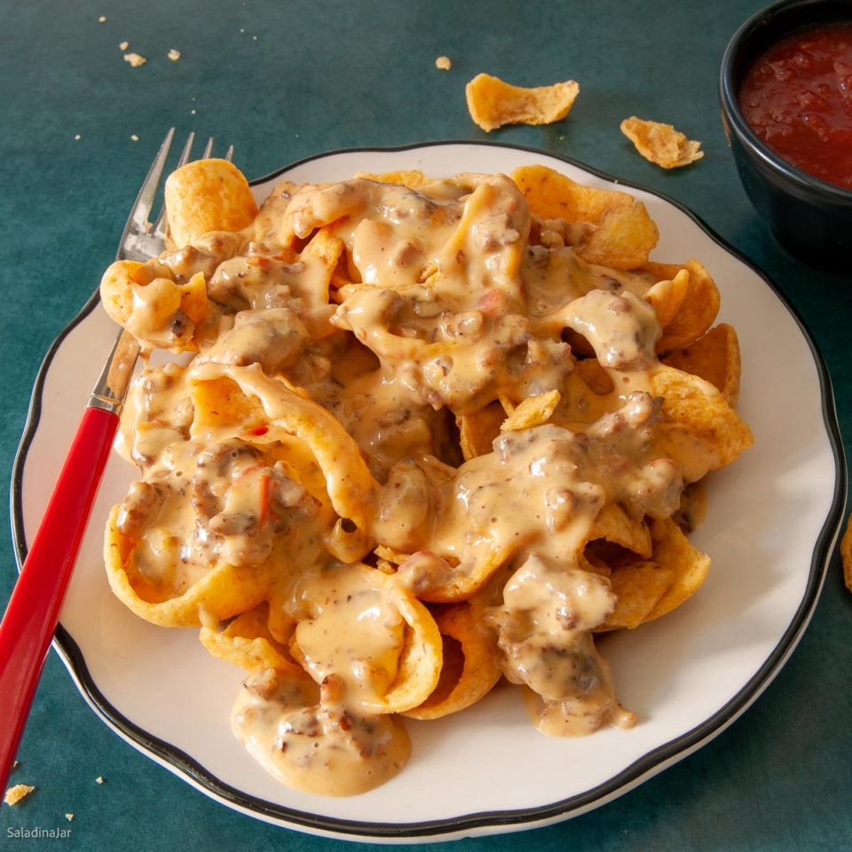 Easy Velveeta Cheese Dip with Hamburger and Sausage
