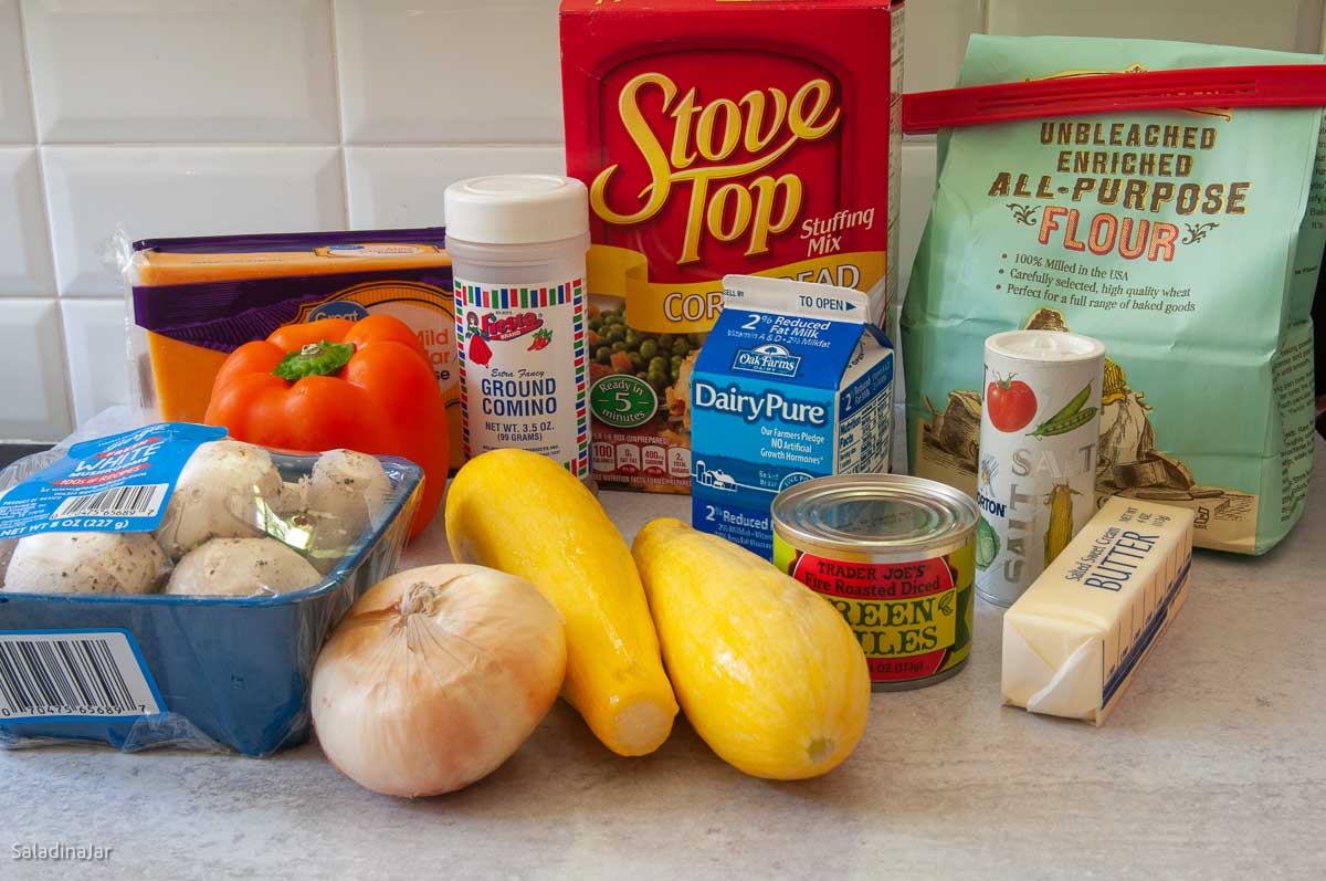 ingredients to make this squash sidedish.