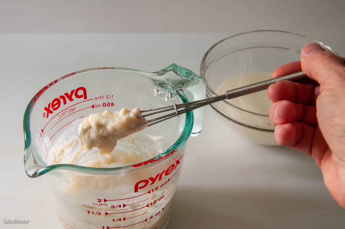 making the paste in a microwave