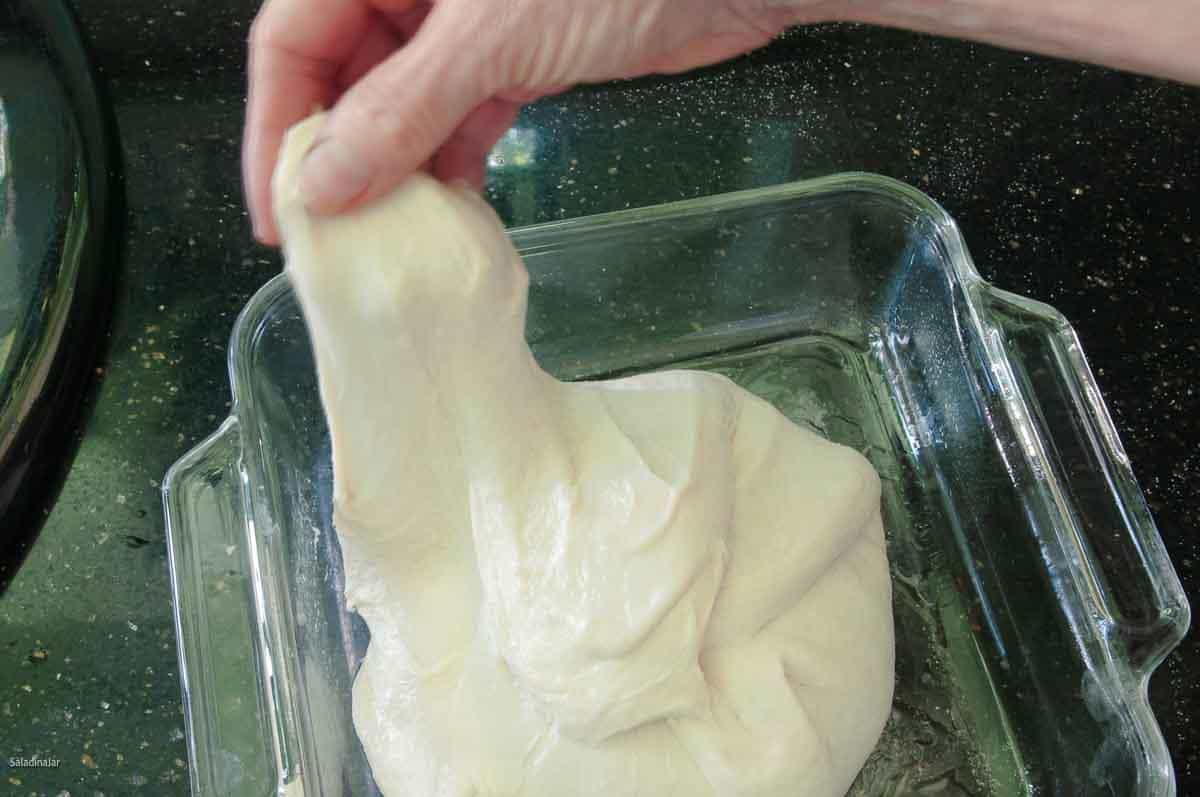 performing a "stretch and pull"